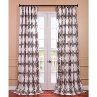 geometric print curtains